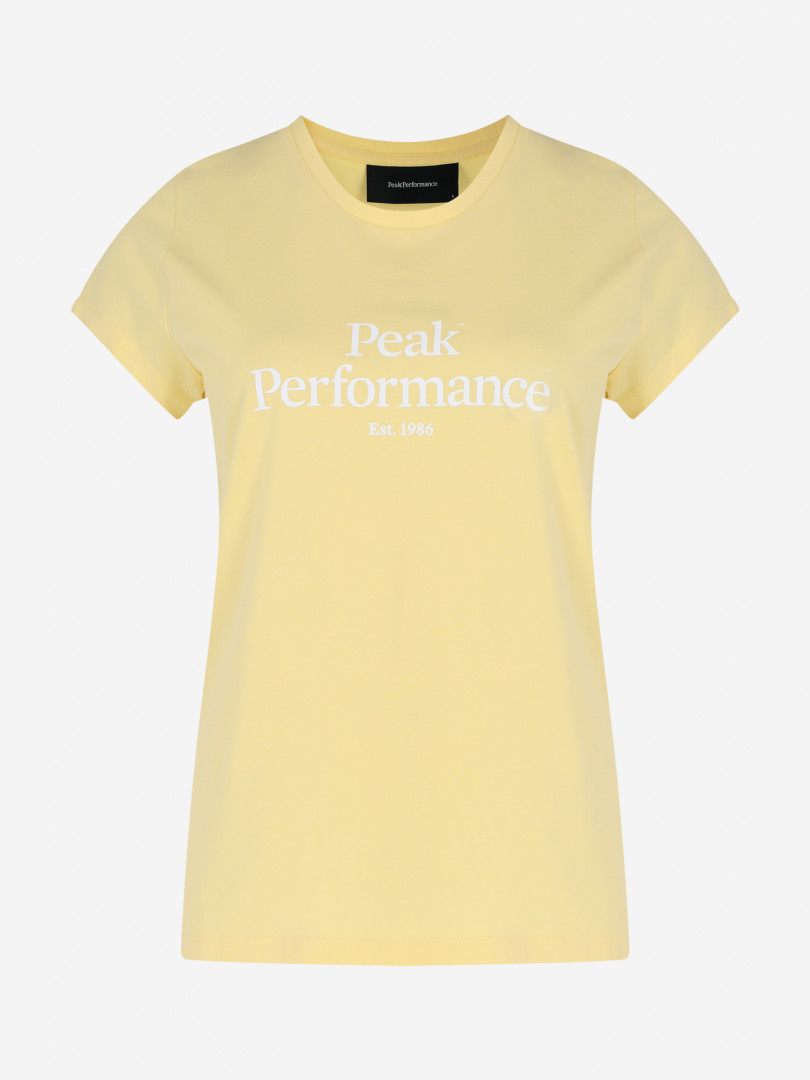 фото Футболка женская peak performance original tee, желтый