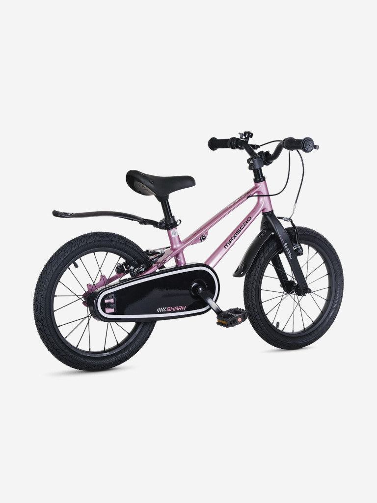 Велосипед детский Maxiscoo, SHARK sport 16'', розовый жемчуг, 2025