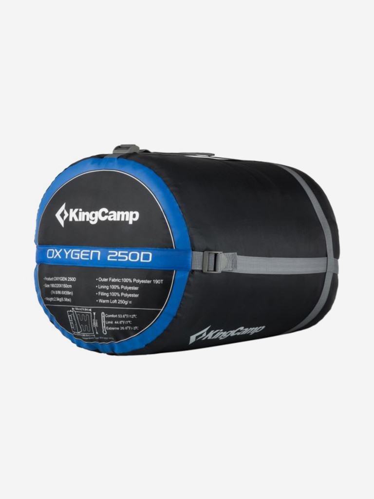 Спальный мешок KingCamp 3143 OXYGEN 250D -3C 220x150, синий