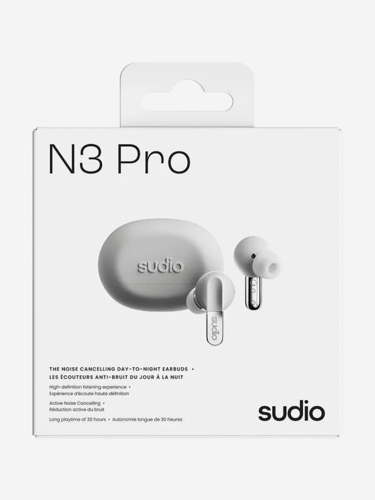 Беспроводные наушники Sudio N3 Pro In-Ear TWS Headphone с активным шумоподавлением, цвет: белый