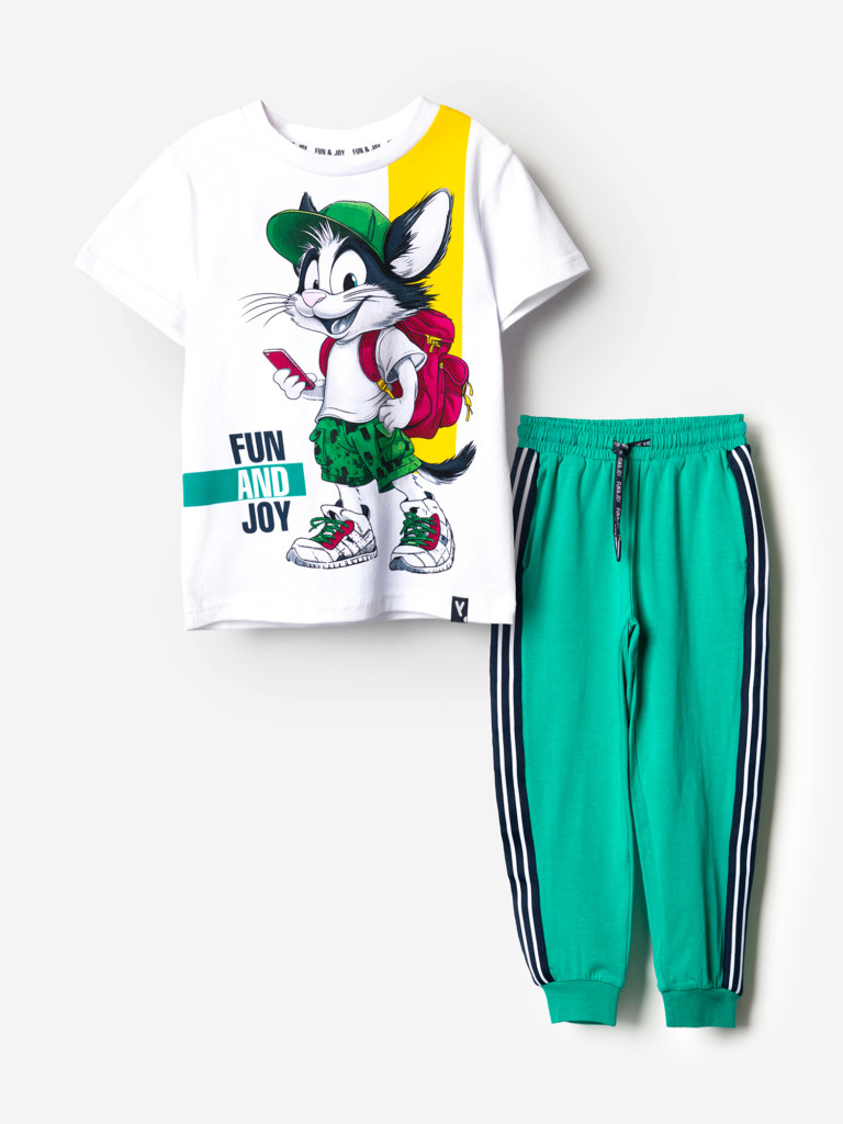 Комплект для мальчиков: футболка, брюки PlayToday