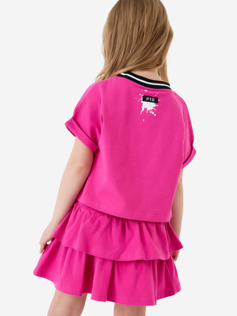 Комплект для девочек: футболка, юбка-шорты PlayToday