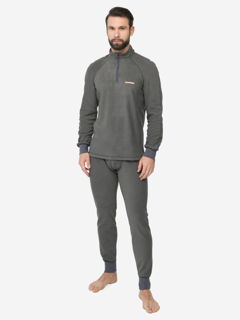 Термобелье HUNTSMAN Thermoline ZIP мужское на молнии флисовое второго слоя для охоты и рыбалки