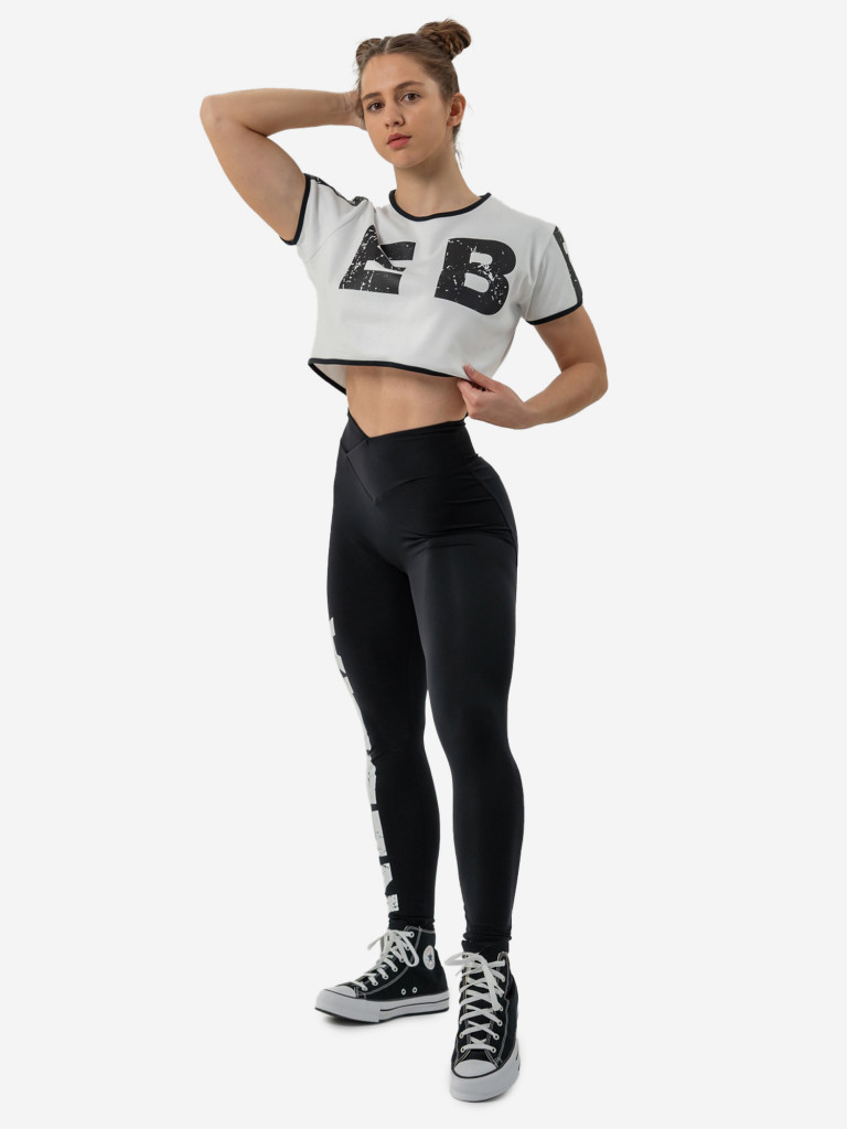 Легинсы спортивные женские High waisted gym leggings GLUTE CHECK 613
