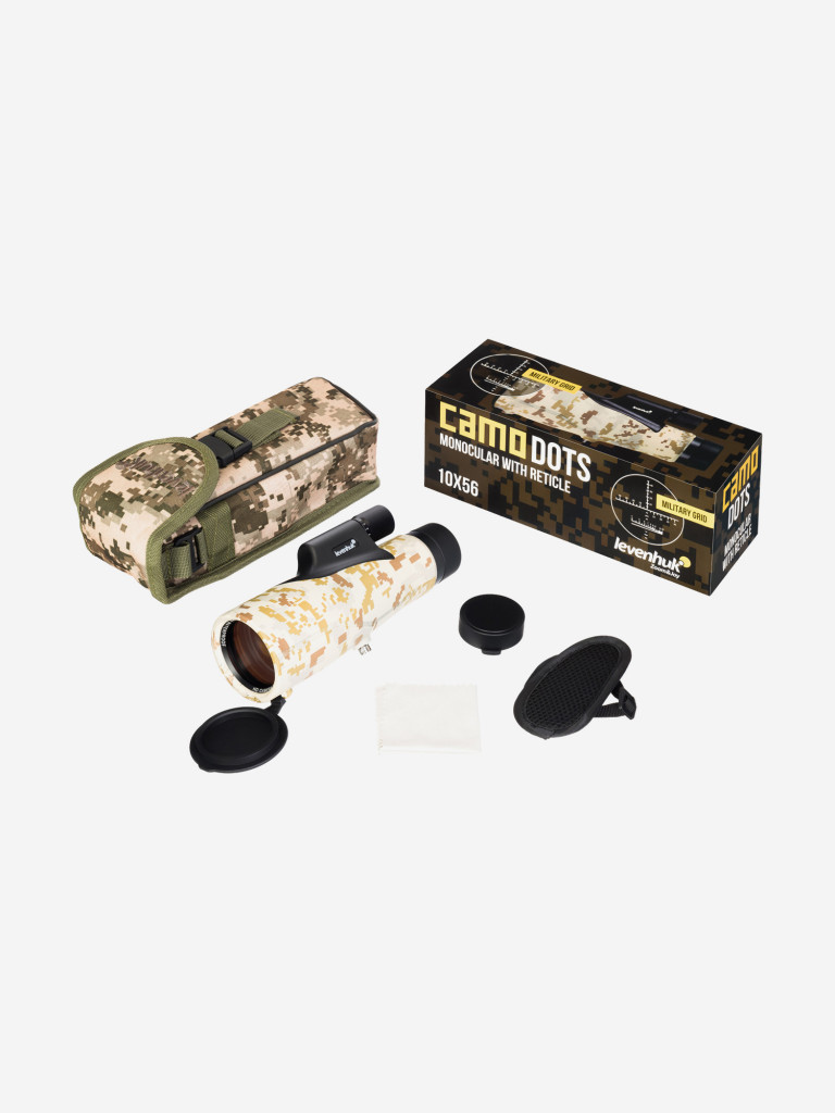 Монокуляр Levenhuk Camo Dots 10x56 с сеткой