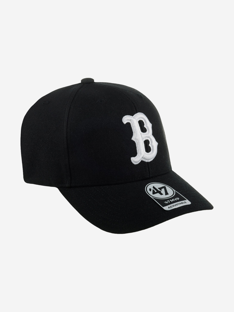 Бейсболка 47 BRAND B-MVP02WBV-BK Boston Red Sox MLB (черный)