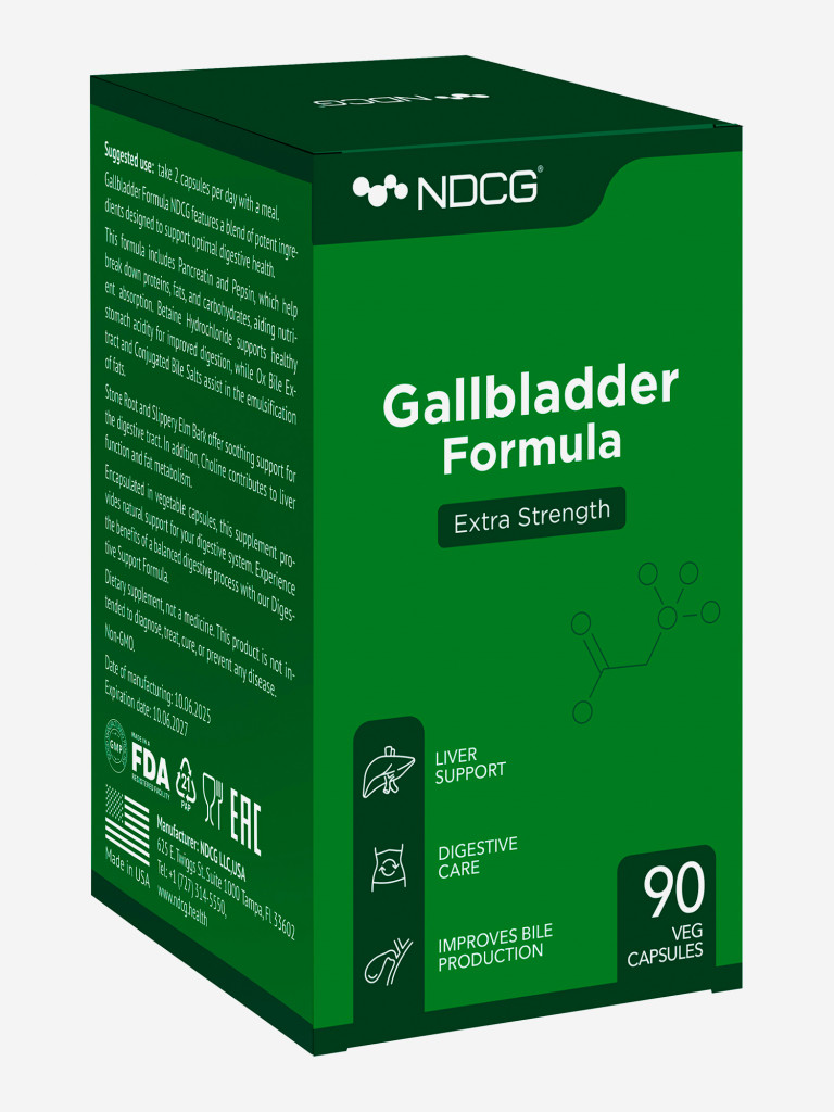 Gallbladder Formula Формула желчного пузыря NDCG, 90 капсул