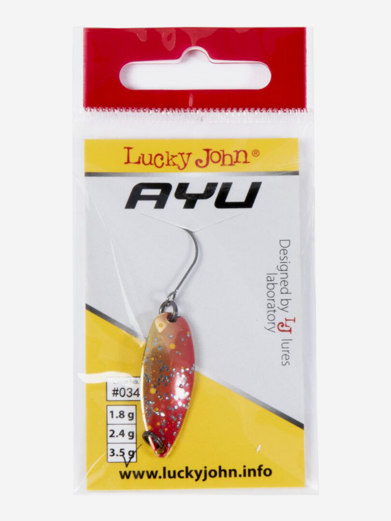 Блесна колеблющаяся Lucky John TR AYU, длина 31мм, вес 3.5г