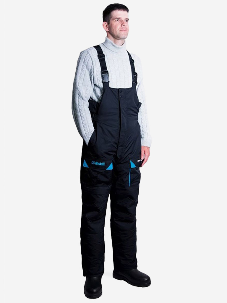 Костюм зимний Alaskan New Polar M синий/черный (куртка+полукомбинезон) для рыбалки и охоты