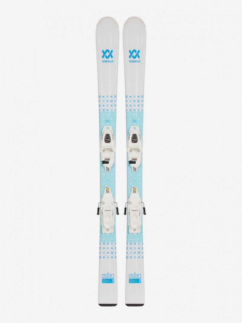 Горные лыжи детские + крепления Volkl Flair vMotion, Белый
