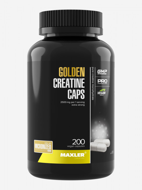 Креатин моногидрат Maxler 100% Golden Creatine Caps, 200 капсул