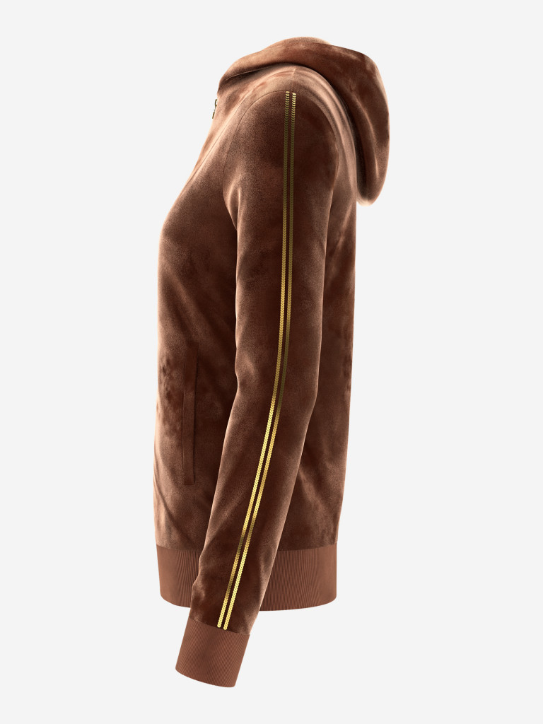 Коричневый велюровый костюм spsm