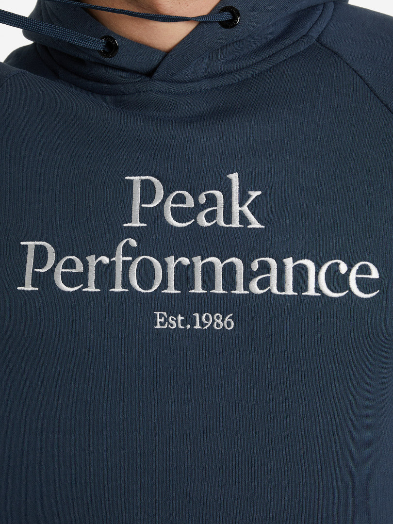 фото Худи мужская peak performance original, синий