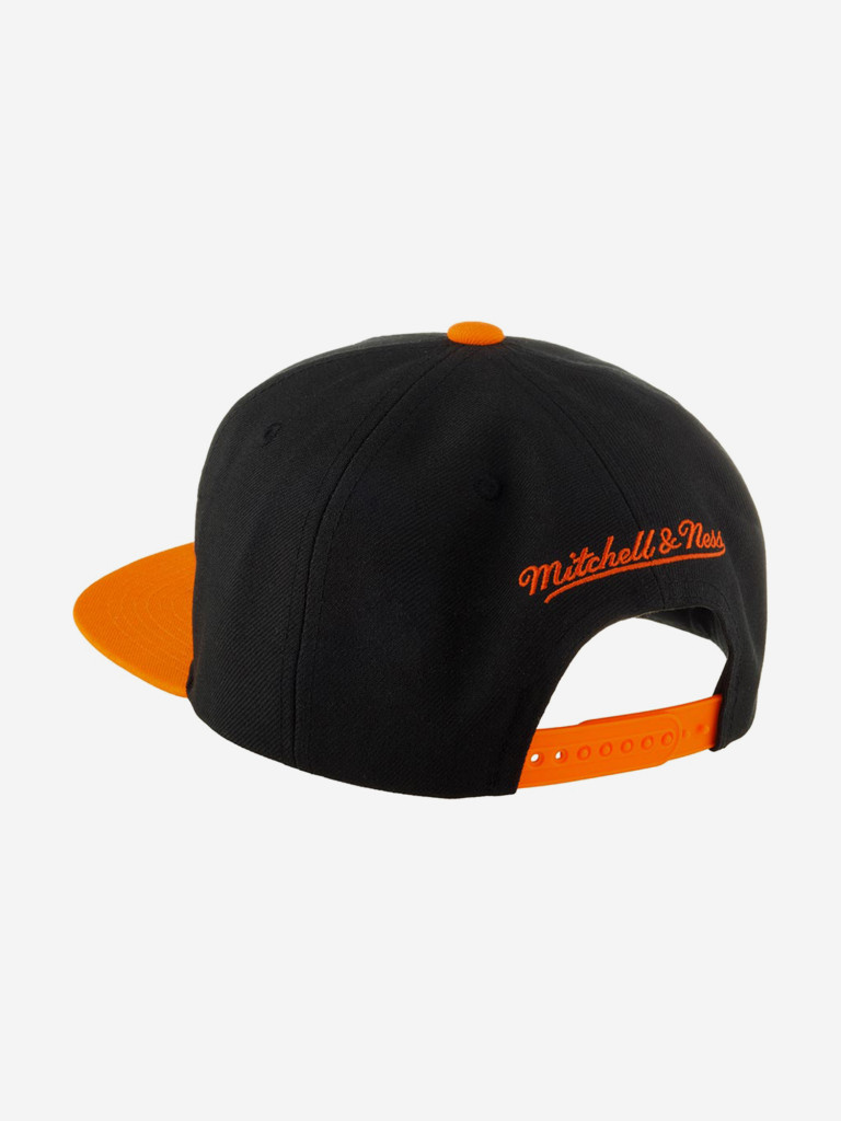 Бейсболка с прямым козырьком MITCHELL NESS HHSS5367-ADUYYPPPBKOR Anaheim Ducks NHL