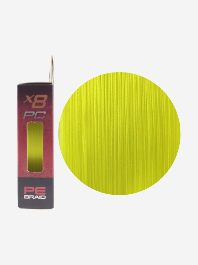 Шнур X8 PC 150м Fluo Yellow 0,148мм 5,9кг/13lb