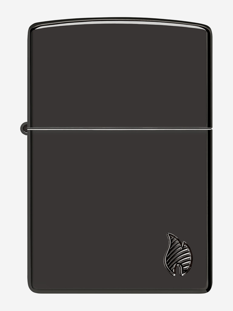 Зажигалка бензиновая ветроустойчивая Zippo Armor Flame High Polish Black