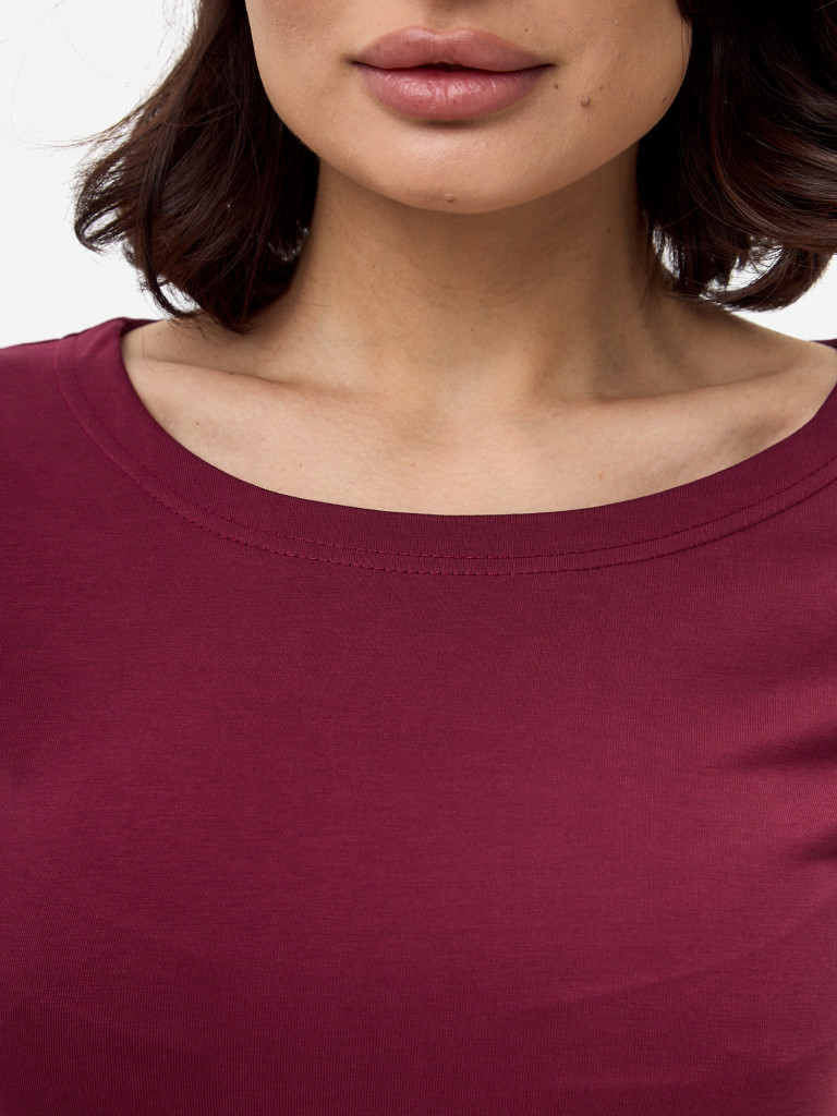 Лонгслив бордовый женский ANGAMI