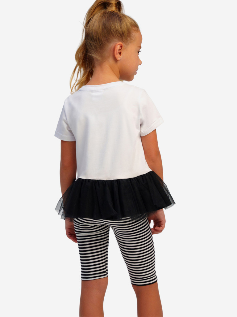 Комплект для девочек: легинсы укороченные, футболка PlayToday