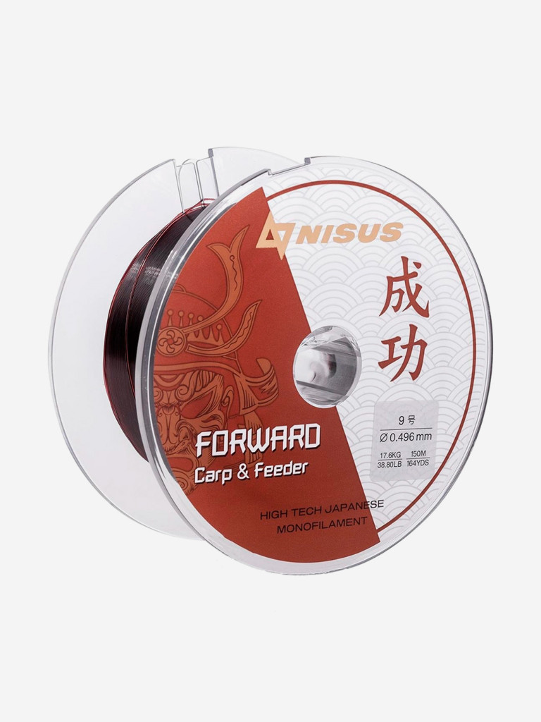Леска для рыбалки Nisus FORWARD Carp&Feeder Nylon 0,496мм, 150м, 17,6кг, темно-коричневый