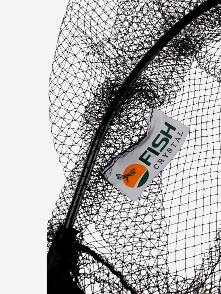 Голова для подсачека сетка чёрная леска, ячейка 7 мм, рамка алюминий