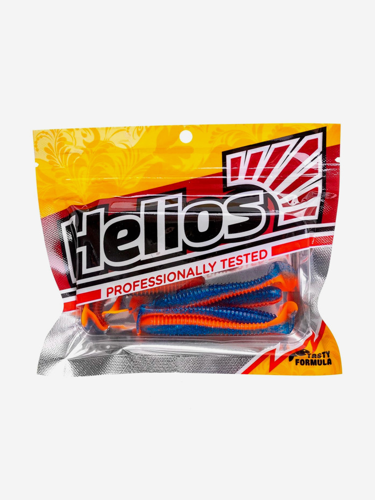 Мягкая приманка Helios Catcher, 2,75'' / 7 см, Star Blue & Orange, 7 шт (HS-1-044)