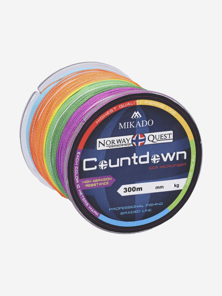 Плетеный шнур Mikado NORWAY QUEST COUNTDOWN 0,45 (300 м)-37.50 кг.