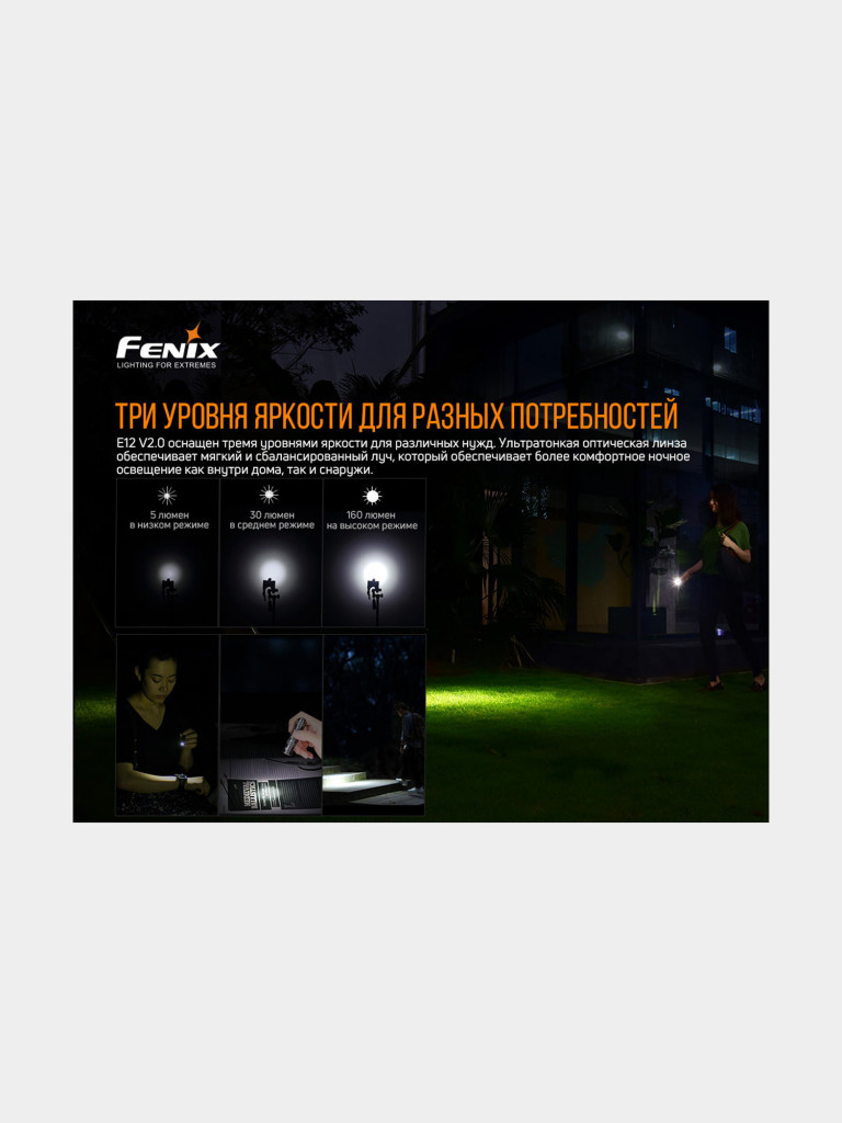 Фонарь Fenix E12V20 