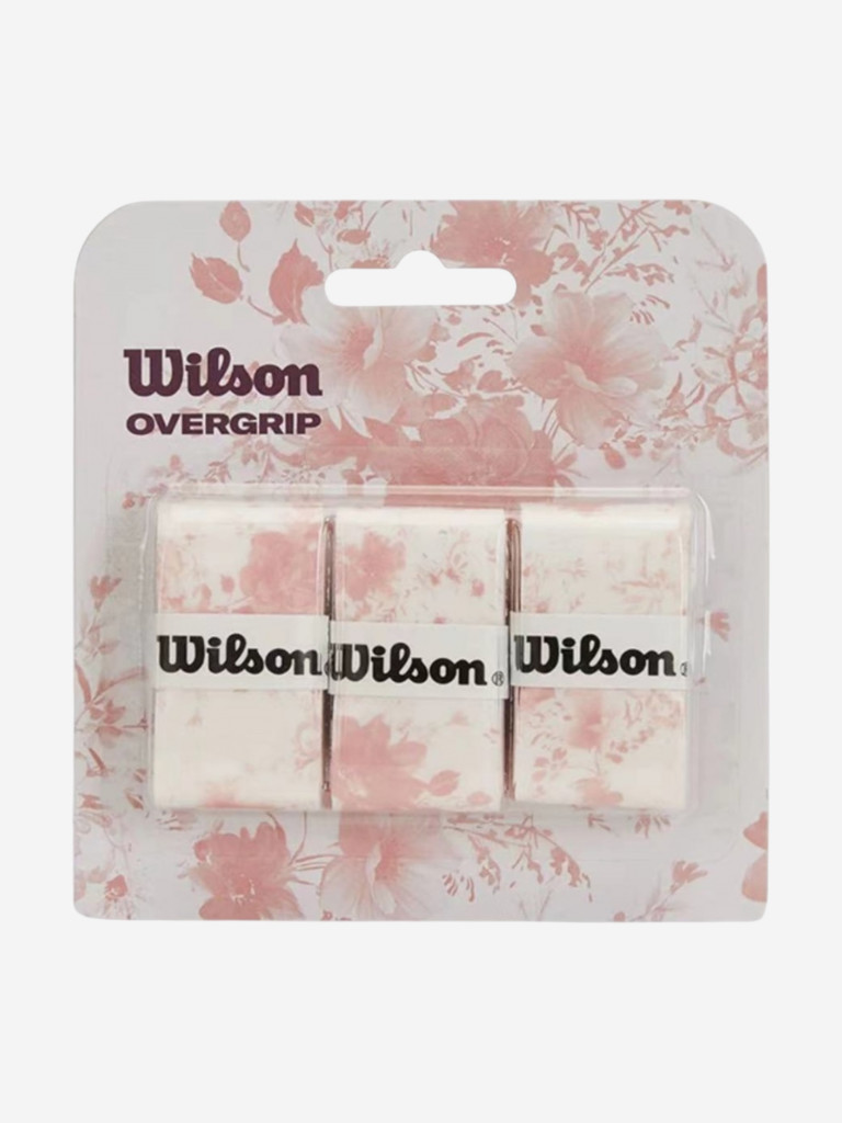 Намотка верхняя Wilson 2024 FLOWER OVERGRIP SMU PINK/WH 3Р Белый WR8446301001
