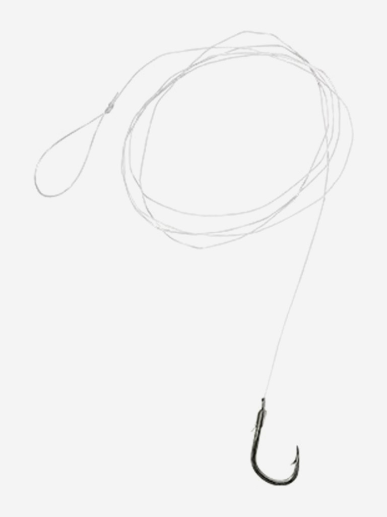 Крючки для рыбалки одинарные Saikyo KP-10084 Dough BN c поводками, 2 упаковки по 10 штук