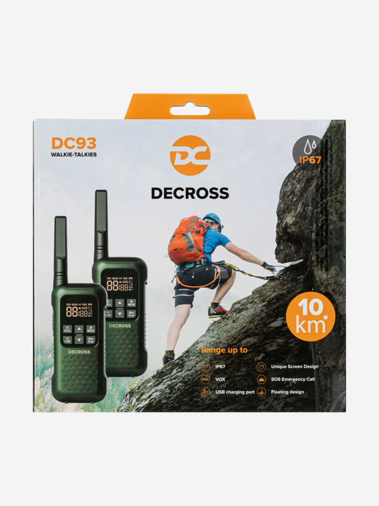 Комплект из двух радиостанций Decross DC93 Dark Green Twin EU с ЗУ