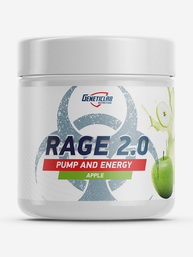 Энергетик RAGE 2.0 240 g Яблоко Geneticlab Nutrition
