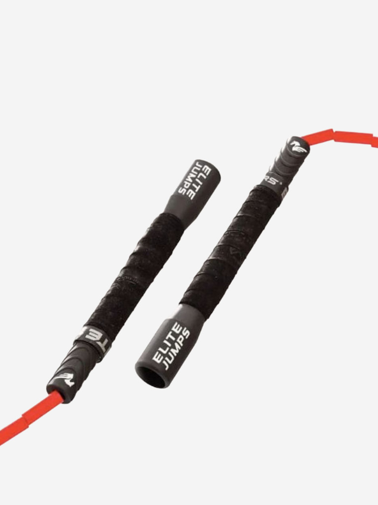 Elite Jumps cкакалка бисерная для фристайла Freestyle Beaded Jump Rope, черный/красный