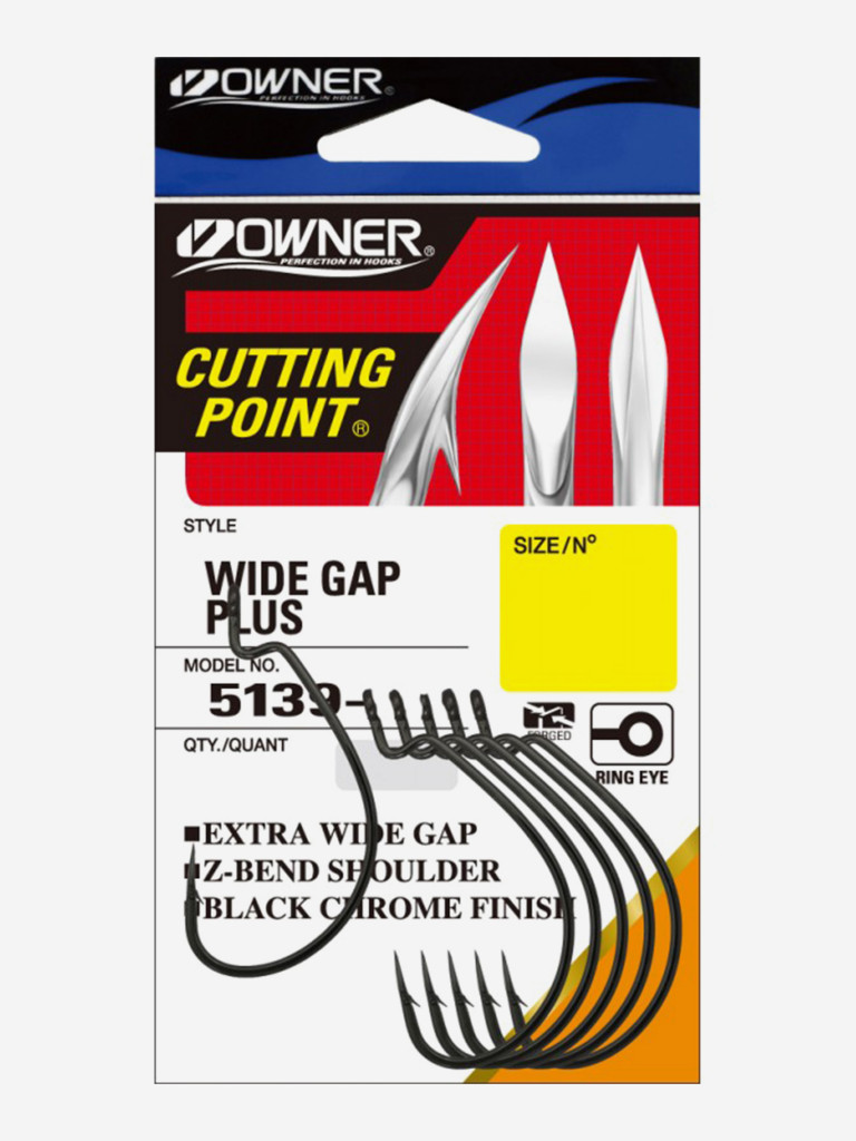Крючок OWNER Wide Gap Plus BC №1/0 6шт