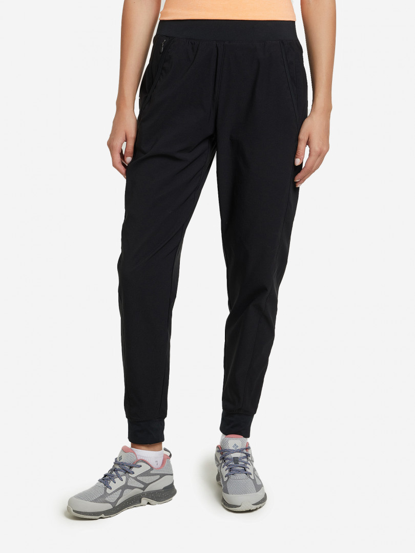 фото Брюки женские columbia leslie falls jogger, черный