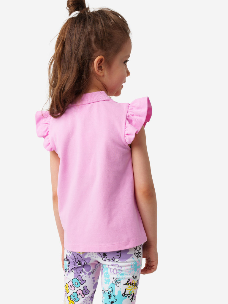 Футболка-поло для девочки PlayToday