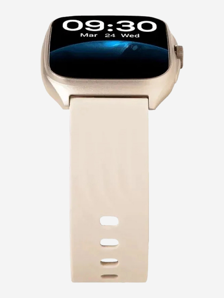 Умные часы TTEC Tempus Pro 47mm Rectangular Case Smartwatch в прямоугольном алюминиевом корпусе с AMOLED-экраном. Цвет: кремовый