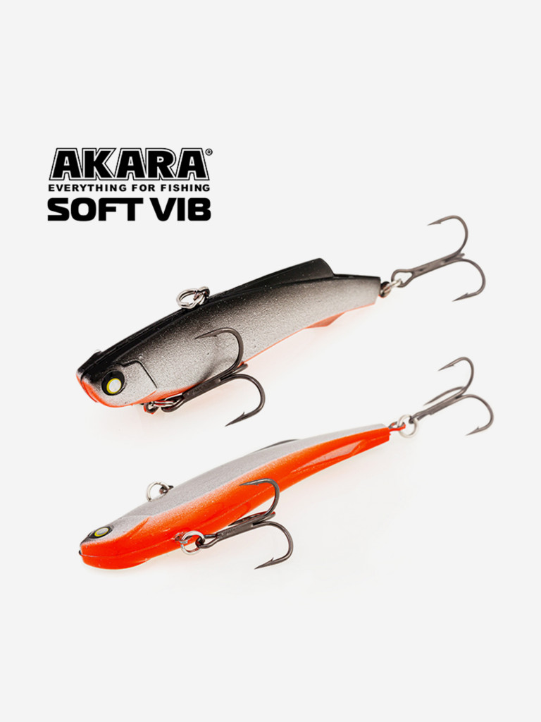 Воблер ратлин Akara Soft Vib 105мм 38г A9 виб зимний на щуку, судака