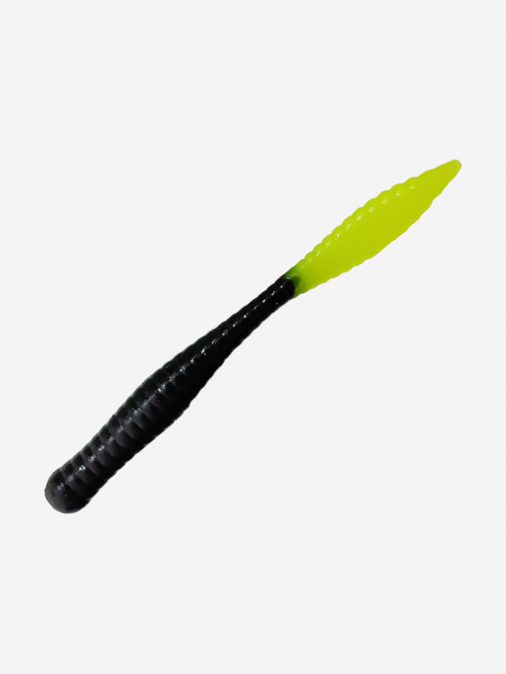 Силикон TROUT LURE (SANSAN) в банке, BEAVER 77, СЫР,COL. 18 (Black-Lemon), (10шт)