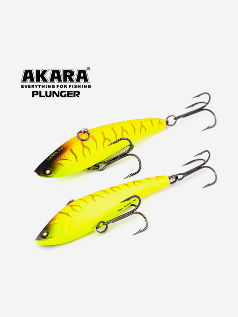 Воблер ратлин Akara Plunger 80мм 16г A105 виб зимний на щуку, судака