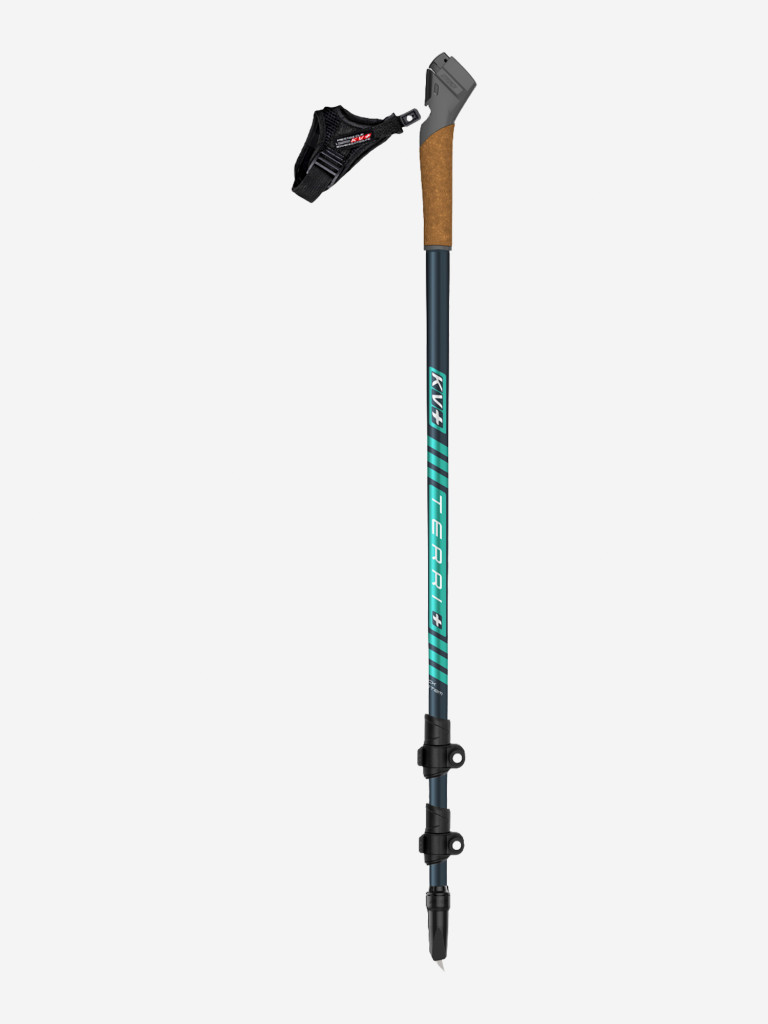Палки для скандинавской ходьбы телескопические KV+ TERRI Clip 3 section telescope pole, max. 130 cm 26W03