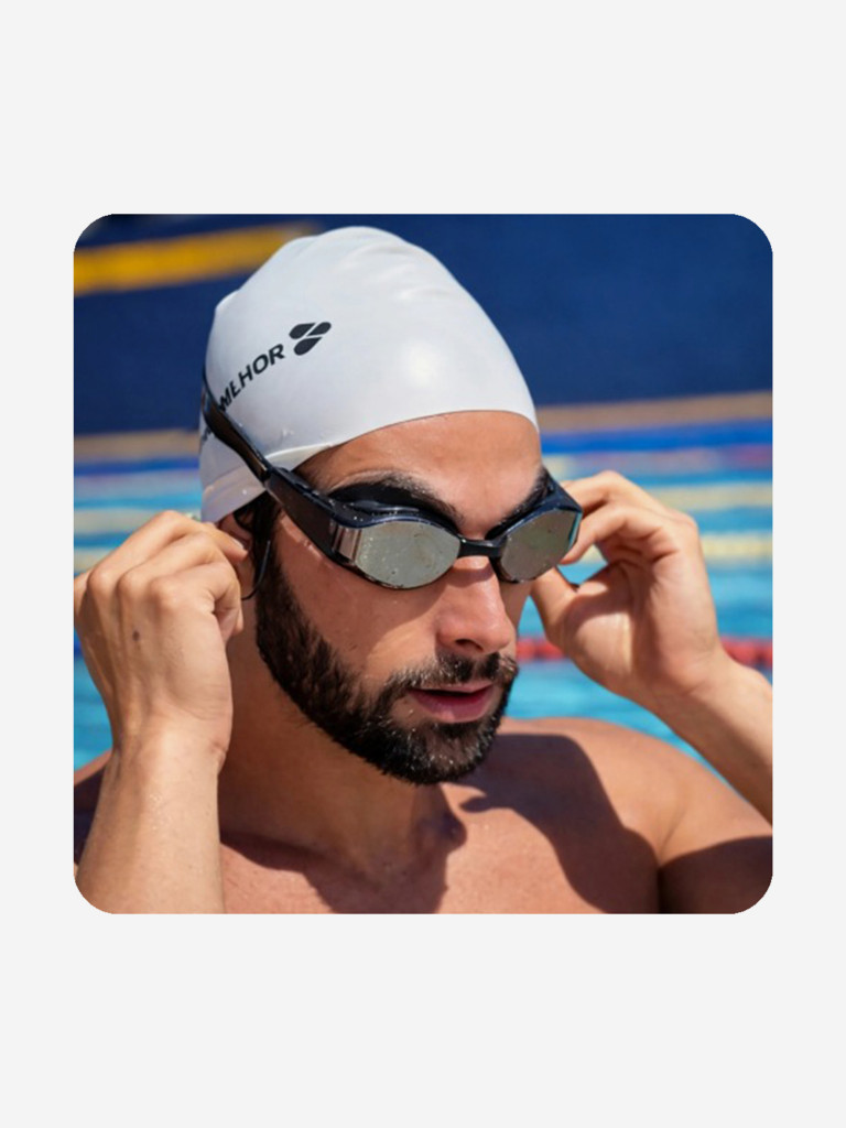 Очки для плавания унисекс Holoswim Solla Wave, 32 ГБ, красные