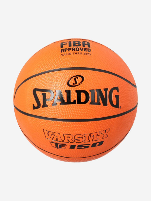 Мяч Spalding Varsity FIBA TF-150, размер 7, резина Оранжевый цвет — купить за 2200 руб. со скидкой 15 %, отзывы в интернет-магазине Спортмастер