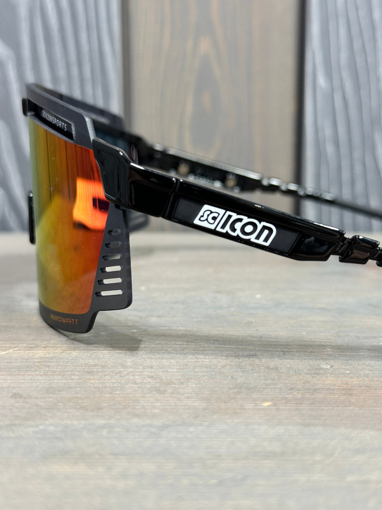 Очки спортивные Scicon AeroWatt оправа Black Gloss линза SCNPP Multimirror Red