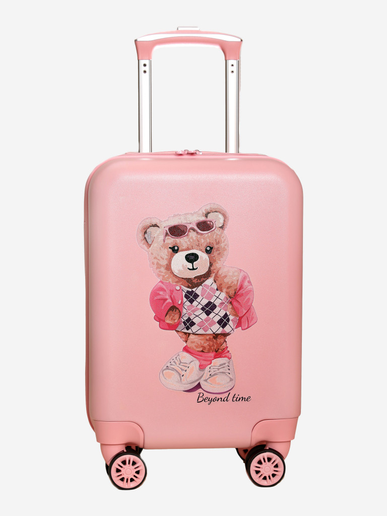 Чемодан детский BEYOND TIME R115 Мишка девочка розовый