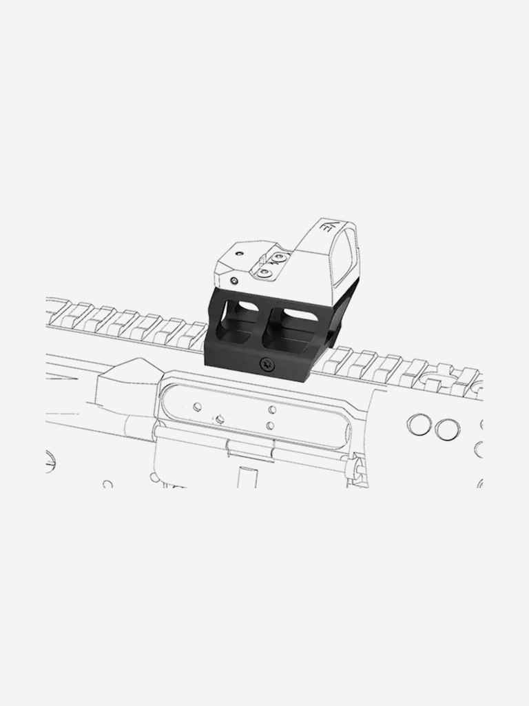 Кронштейн для прицела Vector Optics TEK Picatinny Riser Mount, высокий, для Frenzy/Victoptics
