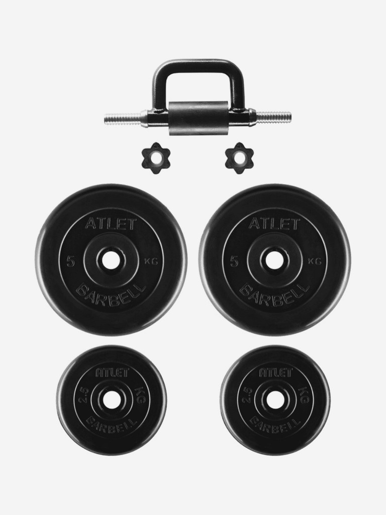 Гиря разборная BARBELL ATLET 19 кг Черная