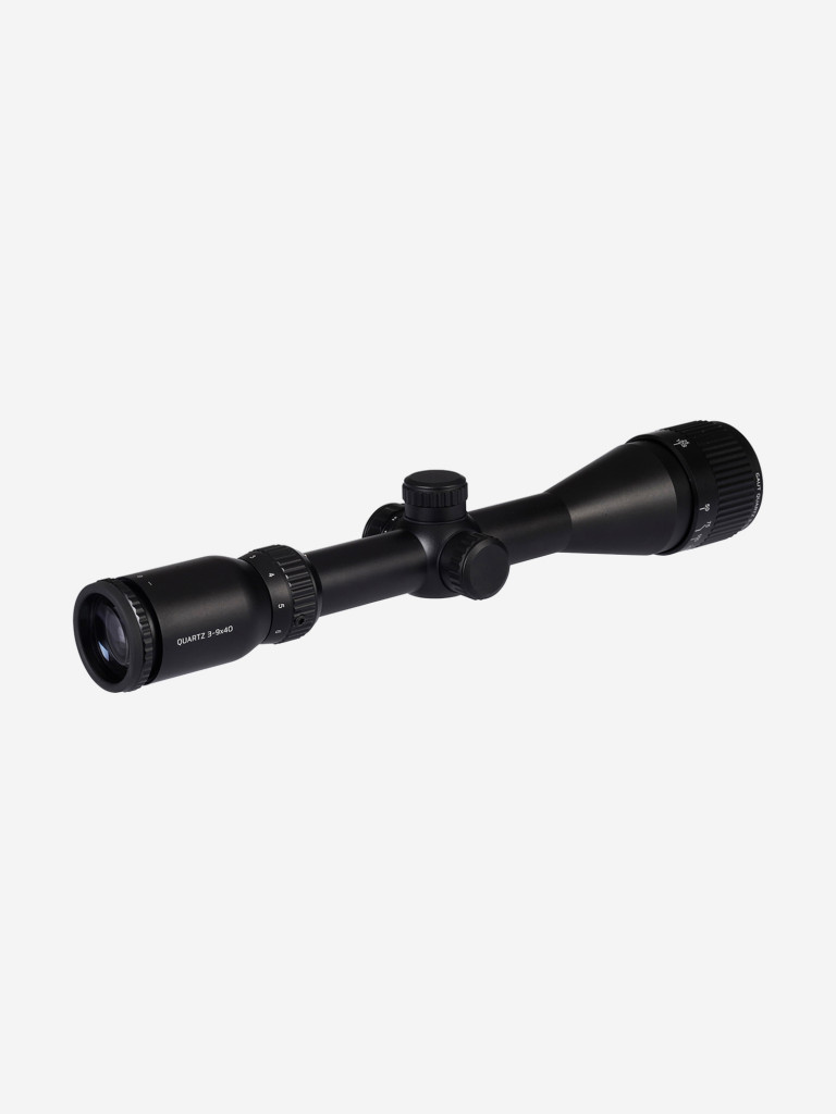 Прицел Gaut Quartz 3-9x40, AO-параллакс, сетка 2 (Mil-Dot), подсветка красная, 25.4мм, поправки 1/4 МОА