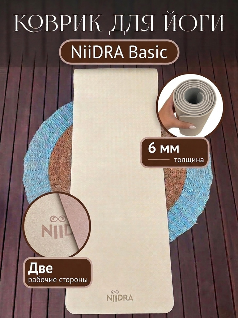 Спортивный коврик NiiDRA Basic