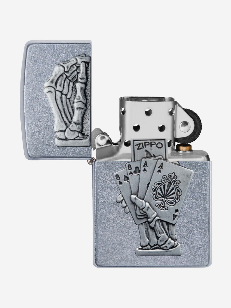 Зажигалка бензиновая ZIPPO 49536 Dead Mans Hand Emblem