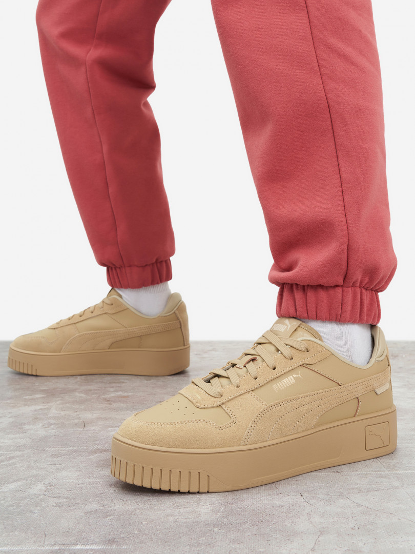 фото Кеды женские puma carina street sd, бежевый